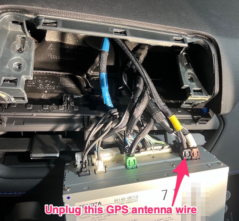 Removing the GPS antenna