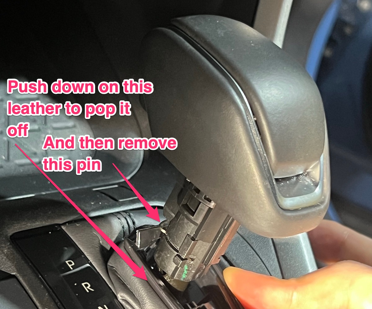 Removing the shifter
