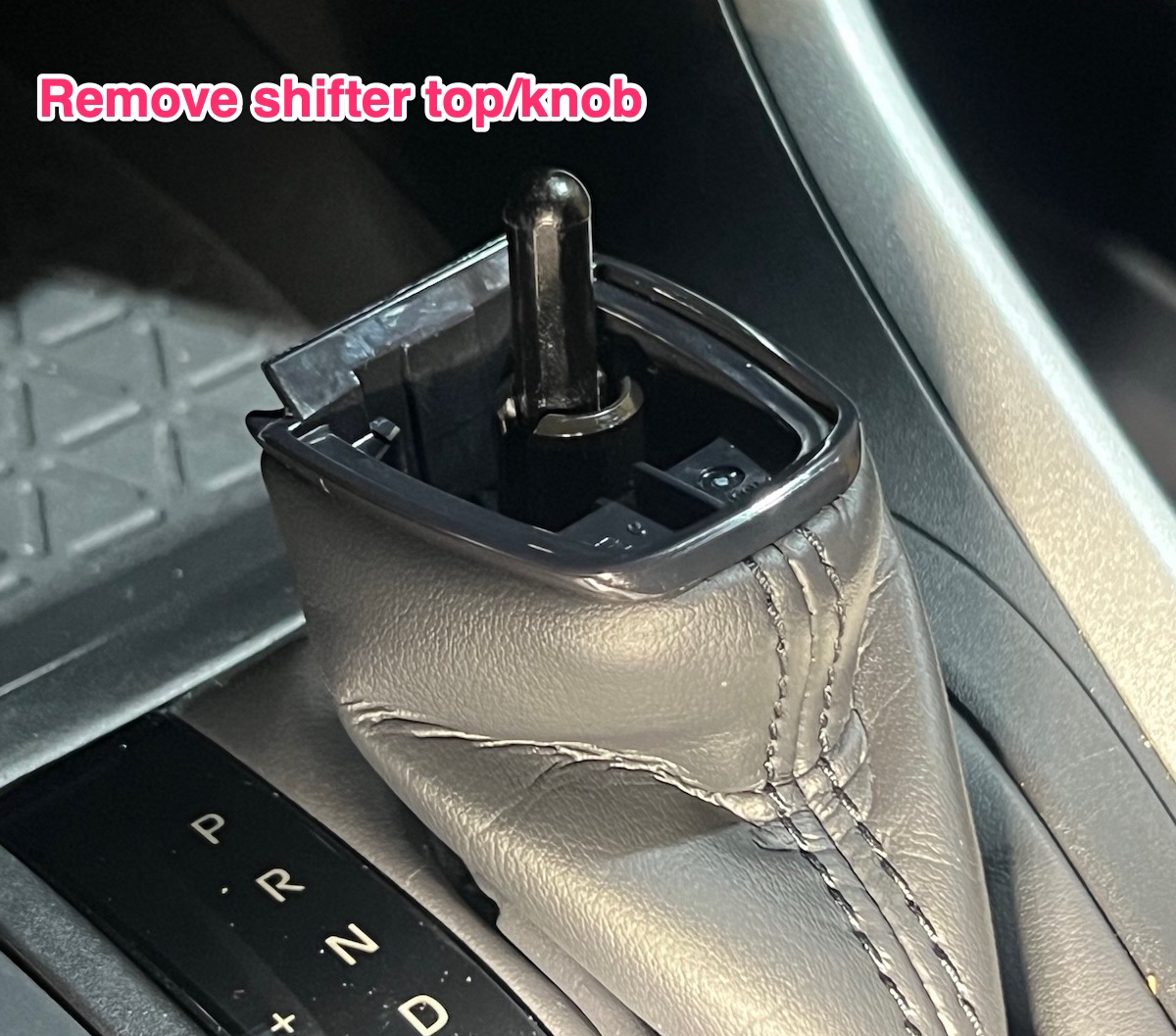 Removing the shifter
