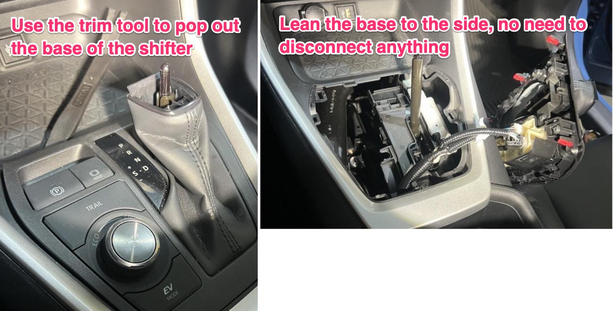 Removing the shifter