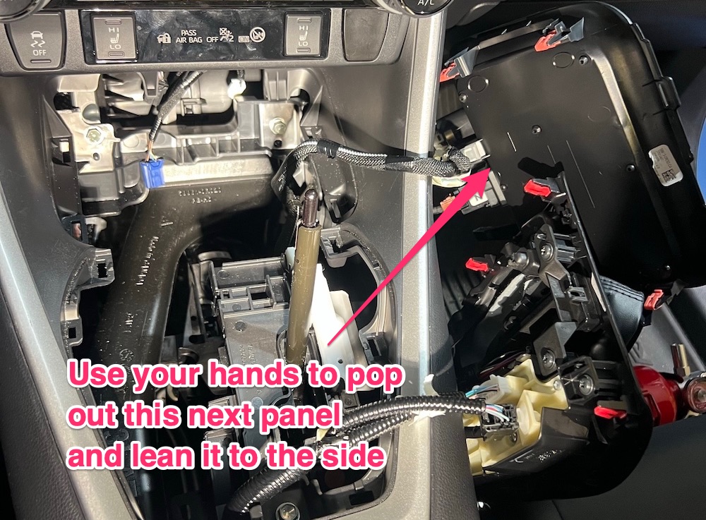 Removing next panel