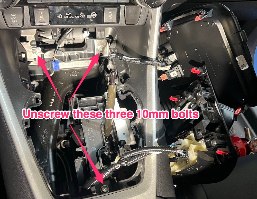 Removing bolts